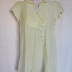 Women's maternity silk blouse, M, Lime color